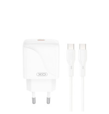 МЗП XO L141 20W Single USB-C Fast Charger + TYPE-C cable (NB-Q231A) Білий mag-692068085894157272