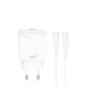 МЗП XO L141 20W Single USB-C Fast Charger + TYPE-C cable (NB-Q231A) Білий mag-692068085894157272