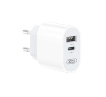 МЗП XO L97 USB A+USB C dual port 2.4A Home charger Білий mag-692068082716960096