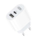 МЗП XO L97 USB A+USB C dual port 2.4A Home charger Білий mag-692068082716960096