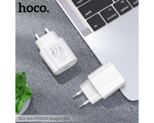 МЗП HOCO N22 Jetta 1USB-C/PD25W White mag-6931474760067131796