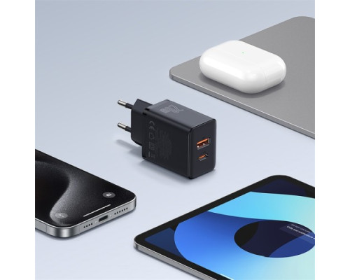 МЗП Baseus Cube Fast Charger C+U 20W EU Cluster Black P10111403113-00 mag-6932172651152128964