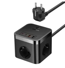 МЗП Baseus PowerCombo Cube Power Strip 3AC+2U+2C 30W 1.5m EU Black E00066400117-00 mag-6932172651121152080