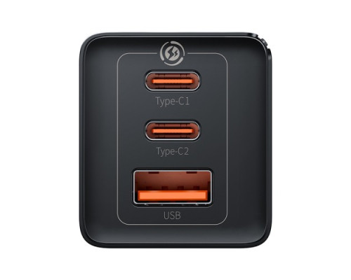 МЗП Baseus GaN5 Pro Fast Charger 2C+U 65W EU Cable Type-C to Type-C 1m Black CCGP120201 mag-6932172617523128878