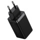МЗП Baseus GaN5 Pro Fast Charger 2C+U 65W EU Cable Type-C to Type-C 1m Black CCGP120201 mag-6932172617523128878