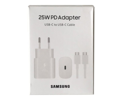 МЗП PD Samsung 25W+Type-C (white) ORIGINAL mag-2000001472606141154