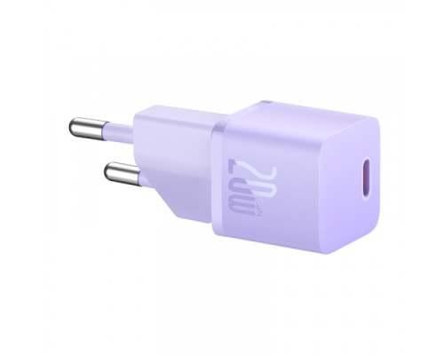 МЗП Baseus GaN5 Fast Charger(mini) 1C 20W EU Purple CCGN050105 (дефект пакування) mag-2000001575017142732