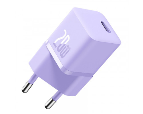МЗП Baseus GaN5 Fast Charger(mini) 1C 20W EU Purple CCGN050105 (дефект пакування) mag-2000001575017142732