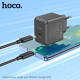 МЗП HOCO CS13A Ocean single port PD20W charger Black mag-6942007603805138640