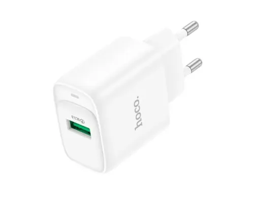 МЗП HOCO C140A Smart single port QC3.0 charger 18W (QC/FCP/AFC) White mag-6942007627795153027