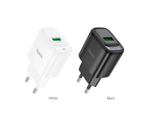 МЗП HOCO C140A Smart single port QC3.0 charger 18W (QC/FCP/AFC) White mag-6942007627795153027