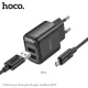 МЗП HOCO C141A Smart dual-port charger set 5V/2.1A +Micro Black mag-6942007627887152123