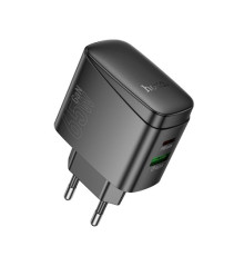 МЗП HOCO CS63A Bright PD65W(1A1C) charger Black mag-6942007638470138660