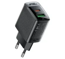 МЗП ACEFAST A98 PD30W GaN (USB-C+USB-A) charger Black mag-6974316283263153747