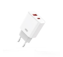 МЗП XO CE12 (EU) European standard USB-C 20W/USB-A 18W fast charging Білий mag-692068084437160118