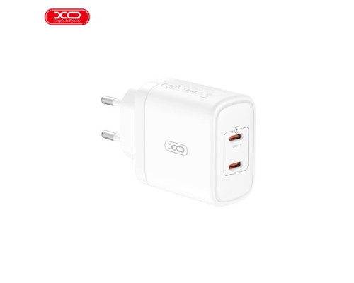 МЗП XO CE08 PD50W (2USB-C) Fast Charger with Lightning cable білий mag-6920680845811136201