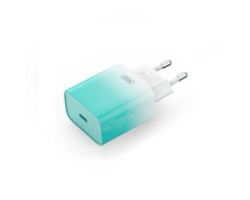МЗП XO CE18 (EU) PD30W USB-C fast charging charger Синій mag-692068085172019236