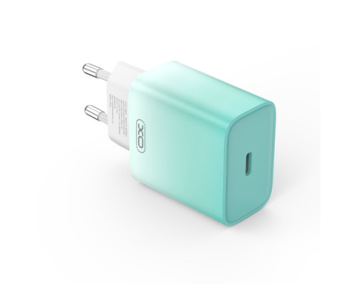 МЗП XO CE18 (EU) PD30W USB-C fast charging charger with Lightning cable Синій mag-692068085173760144