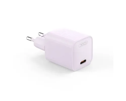 МЗП XO L146(EU) PD20W Single USB-C Charger Фіолетовий mag-6920680859757147311