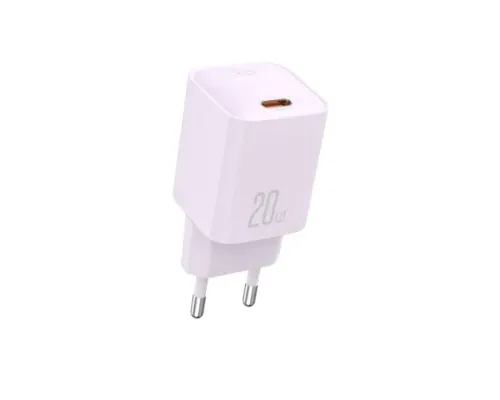 МЗП XO L146(EU) PD20W Single USB-C Charger Фіолетовий mag-6920680859757147311