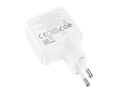 МЗП HOCO C112A Advantage 1USB-C/PD30W/QC3.0/3A White mag-693147479174059368