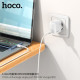 МЗП HOCO C112A Advantage 1USB-C/PD30W/QC3.0/3A White mag-693147479174059368