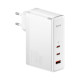 МЗП Baseus GaN5 Pro Fast Charger 2C+U 140W EU Cable Type-C to Type-C 1m White CCGP100202 mag-6932172610234131195