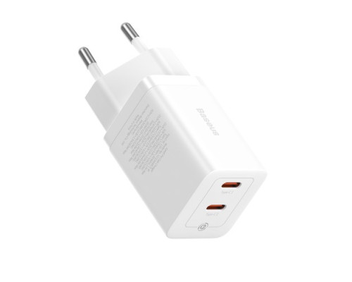 МЗП Baseus GaN5 Pro Fast Charger C+C 40W EU White CCGP180102 mag-693217262791156113