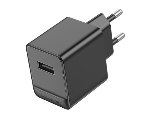 МЗП BOROFONE BAS11A Erudite single port 1USB/2.1A чорний mag-6941991104596137595