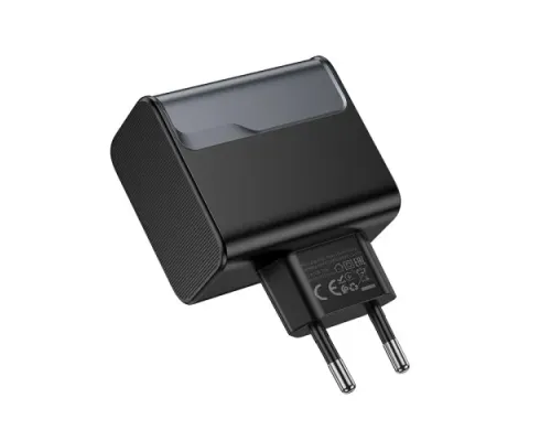 МЗП HOCO CS74A Star Speed PD45W+QC3.0 charger(EU) midnight black mag-6942007653848146742