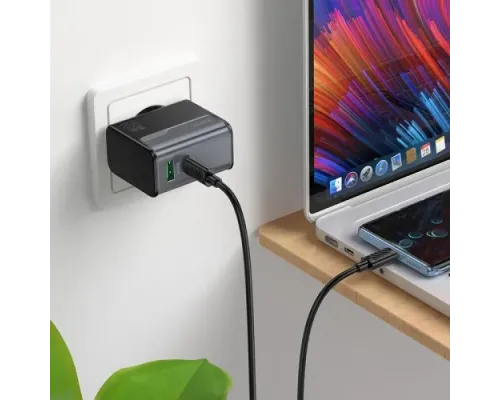 МЗП HOCO CS74A Star Speed PD45W+QC3.0 charger(EU) midnight black mag-6942007653848146742