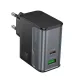 МЗП HOCO CS74A Star Speed PD45W+QC3.0 charger(EU) midnight black mag-6942007653848146742