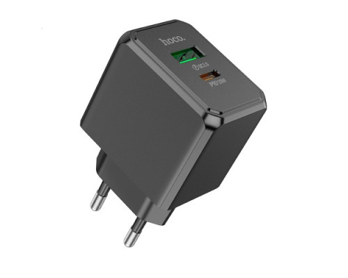 МЗП HOCO CS14A Ocean PD20W+QC3.0 charger Black mag-6942007603898138641