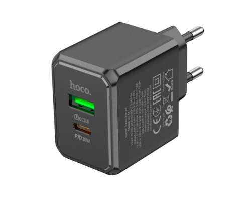 МЗП HOCO CS14A Ocean PD20W+QC3.0 charger Black mag-6942007603898138641