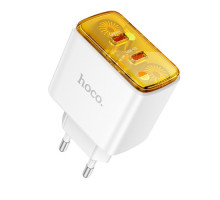 МЗП HOCO CS43A Smart PD45W(2C) charger White mag-6942007620833138121