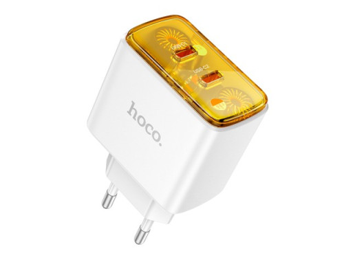МЗП HOCO CS43A Smart PD45W(2C) charger White mag-6942007620833138121