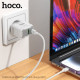 МЗП HOCO C135A Rock PD20W+QC3.0 charger White mag-6942007627221137240