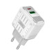 МЗП HOCO C135A Rock PD20W+QC3.0 charger White mag-6942007627221137240