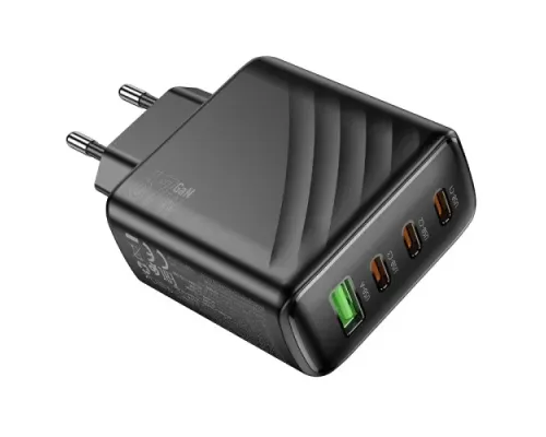 МЗП HOCO CS27A Supply PD67W(3C1A) charger(EU) black mag-6942007639835152313