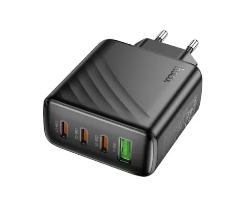 МЗП HOCO CS27A Supply PD67W(3C1A) charger(EU) black mag-6942007639835152313