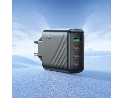 МЗП HOCO CS27A Supply PD67W(3C1A) charger(EU) black mag-6942007639835152313