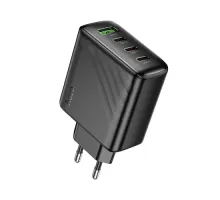 МЗП HOCO CS27A Supply PD67W(3C1A) charger(EU) black mag-6942007639835152313