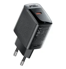 МЗП ACEFAST A102 PD30W GaN single USB-C charger Black mag-6974316283287153793