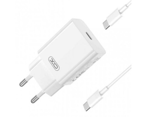 МЗП XO L126 USB-C PD20W Fast Charging Charger with Type-C cable Білий mag-692068084691757242