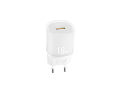 МЗП XO L157 QC3.0 18W Charging Charger with Lightning cable білий mag-6920680859313136214