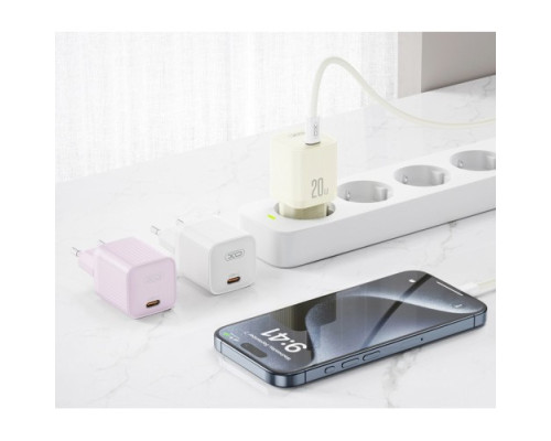 МЗП XO L146(EU) PD20W Single USB-C Charger Беж mag-692068085972657280