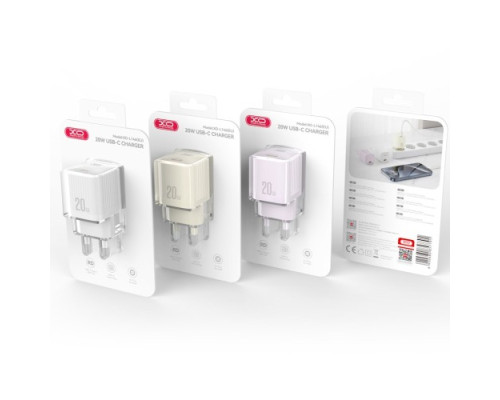 МЗП XO L146(EU) PD20W Single USB-C Charger Беж mag-692068085972657280
