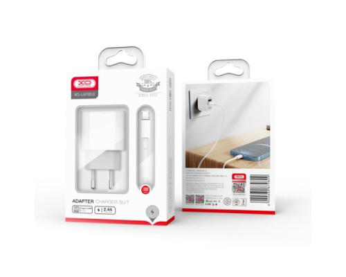 МЗП XO L97 A+C dual port Home charger with Micro cable Білий mag-6920680829507140639