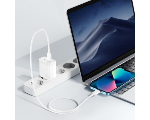 МЗП XO L105 (EU) 35W dual Type-c port fast charger Білий mag-692068083300919182