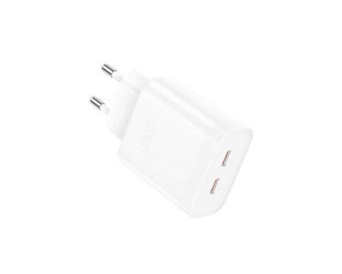 МЗП XO L105 (EU) 35W dual Type-c port fast charger Білий mag-692068083300919182